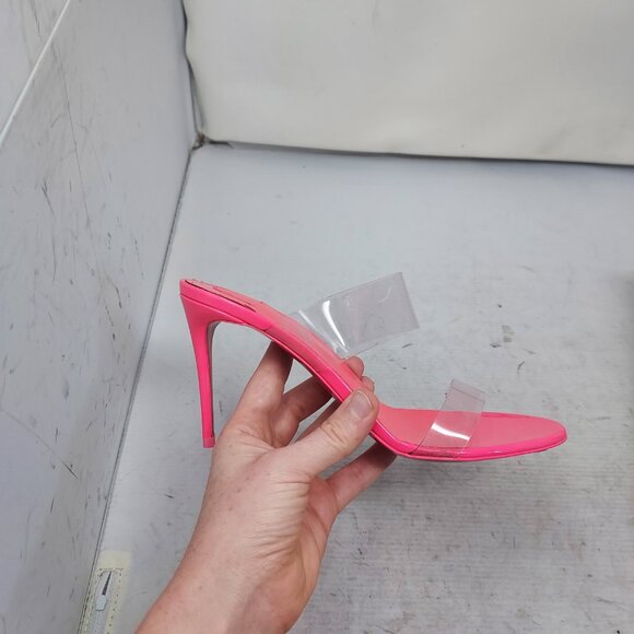 Christian Louboutin  Pink Patent PVC Just Nothing Slide Sandal - Picture 3 of 12